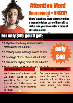 Worldwide Salon Marketing Webstore » Templates » Hair » Men » US ...