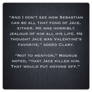... Fray and Magnus Bane (City of Lost Souls ~ Mortal Instruments) Quote