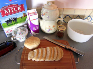 Ingredients for Making Scandinavian or Finnish-Style Cinnamon Toast