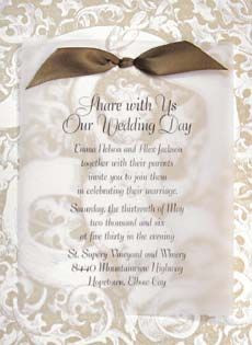 wedding invitation wording