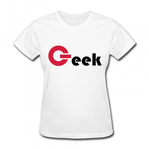 ... Sleeve Women's T Shirt Geek Power Cool Quote Women Tee-Shirts 2014 New