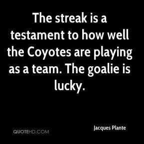Jacques Plante Quotes
