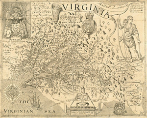 Virginia Plantations Map