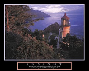 Lighthouse Insight Poster 10x8
