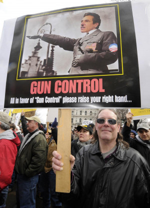 NRA president defends gun-rights protesters at massive Albany rally ...