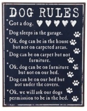 Vintage Look Dogs Wisdom! Metal Wall Sign Plaque. Available in 3 ...