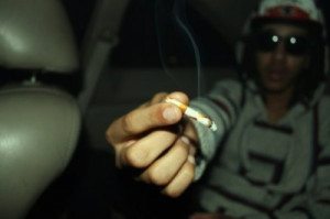 blunt, boy, bud, smoke, sunglasses