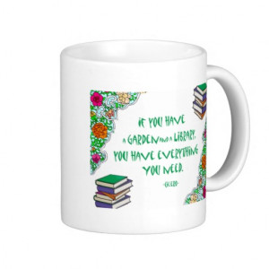 Cicero's quote on libraries coffee mugs