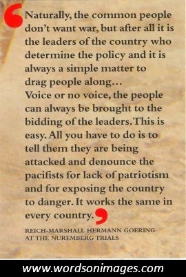 Hermann Goering Quotes