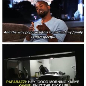 The Paparazzi Being Disrespectful To Kanye West