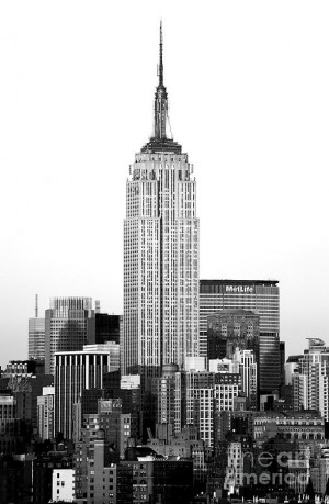 Empire State Building Black