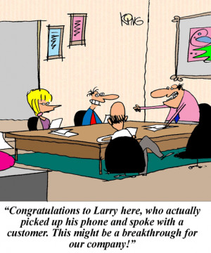 Jerry King customer service cartoons to lighten your day!