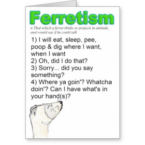 ferretisms_or_ferret_quotes_for_ferret_lovers_card ...