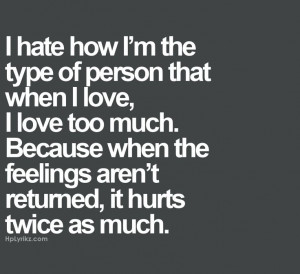 hate is a strong word...and self hate is poisonous...but I agree that ...