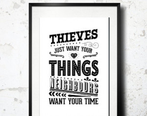 ... Enthusiasm, Larry David Quote, Funny - Thieves and Neighbours (12x18