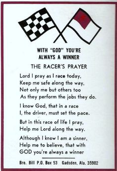 Image Detail for - The Racers Prayer - STOCK CAR RacersReunion More