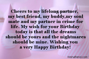 ... Partner My Best Friend My Buddy My Soul Mate And My Partner In Crime