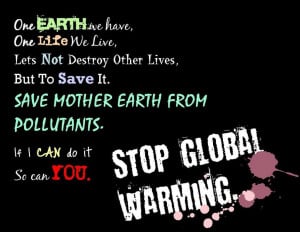 Stop Global Warming Picture