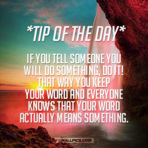 Tip of The Day Advice Quote Picture