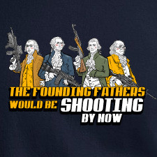 OHS THE FOUNDING FATHERS WOULD BE SHOOTING BY NOW T-SHIRT - SECOND ...