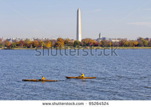 Washington Monument in the background DC, United States - stock ...