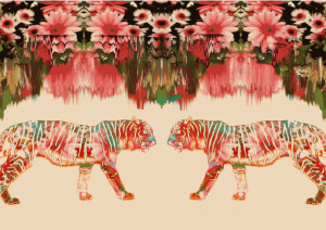 NEW TIGER FLORAL PRINT