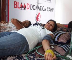 More than hundred donors donated blood in Riyadh at the blood donation ...