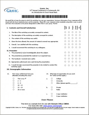 create their own plain paper forms course evaluation alumni survey