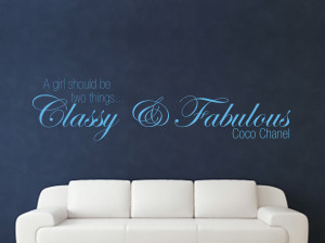 Coco Chanel Quotes Wall Decals