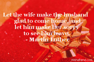 Let The Wife Make Husband...