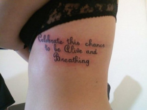 Quote Tattoos Rib Cage For Girls