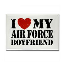 Air Force Boyfriend Rectangle Magnet for
