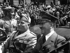 World War II Photo: Mussolini and Hitler