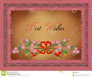 Royalty Free Stock Photos: Greeting Card-Best Wishes