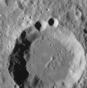 is for Crater, Found on Mercury: Cookie Monster in Space