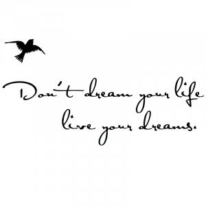 Live Your Dream Wall Sticker