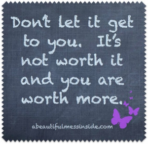 Your worth.