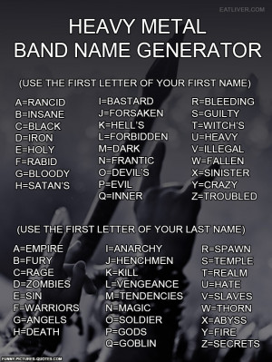 Learn your Heavy Metal name