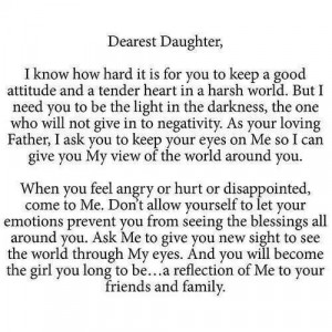 Dear daughter