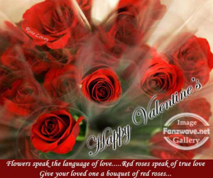 ... True Love Give You Loved One A Bouguet Of Red Roses - Romantic Quote