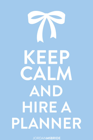 And speaking of hiring wedding planners, I have a great post for you ...