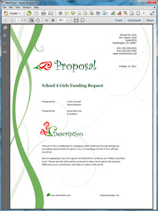 School Funding Request Sample Proposal