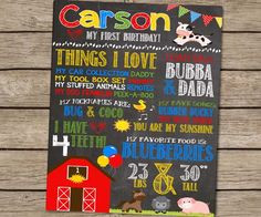 ... Barnyard Bash Farm Party First Birthday Boy Party Sign #quotes #kids