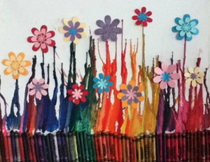 Melted Crayon Art