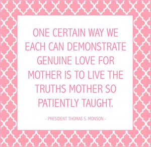 LDS Quotes On Mothers