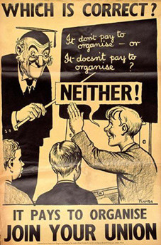 1938 Trades Union Congress (TUC) poster encouraging workers to join ...