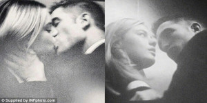 French kissing: Robert Pattinson smooches French model Camilla Rowe in ...