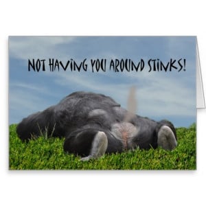 Funny Humorous Monkey Miss You Greeting Cards