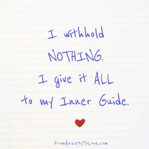 withhold nothing. A prayer inspired by 