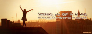 Alone But Happy FB Cover Tumblr Quotes